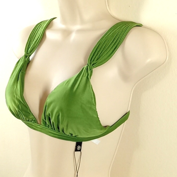 VIX Bikini Top Swim Vacation Green New SLD Matelesse Swim Vacation Summer Beach - Picture 2 of 6